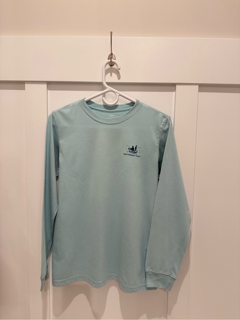 Boys Southern Tide Brand Tee in Sea Glass Green in Pristine Condition, Size XL